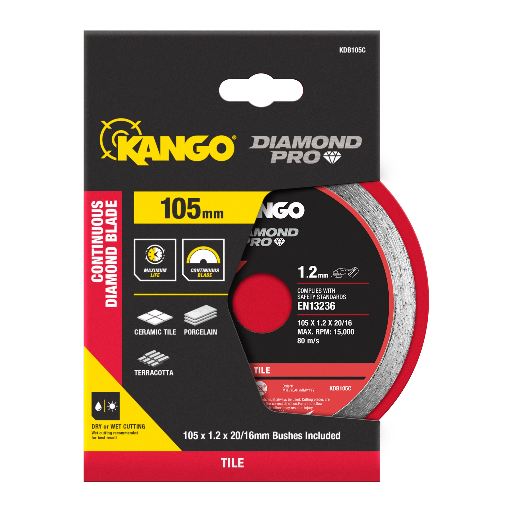 105mm Continuous Diamond Saw Blade