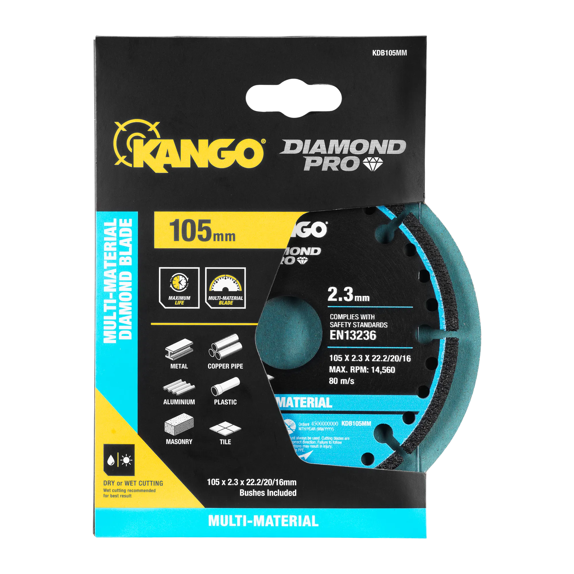105mm Multi-Material Diamond Blade