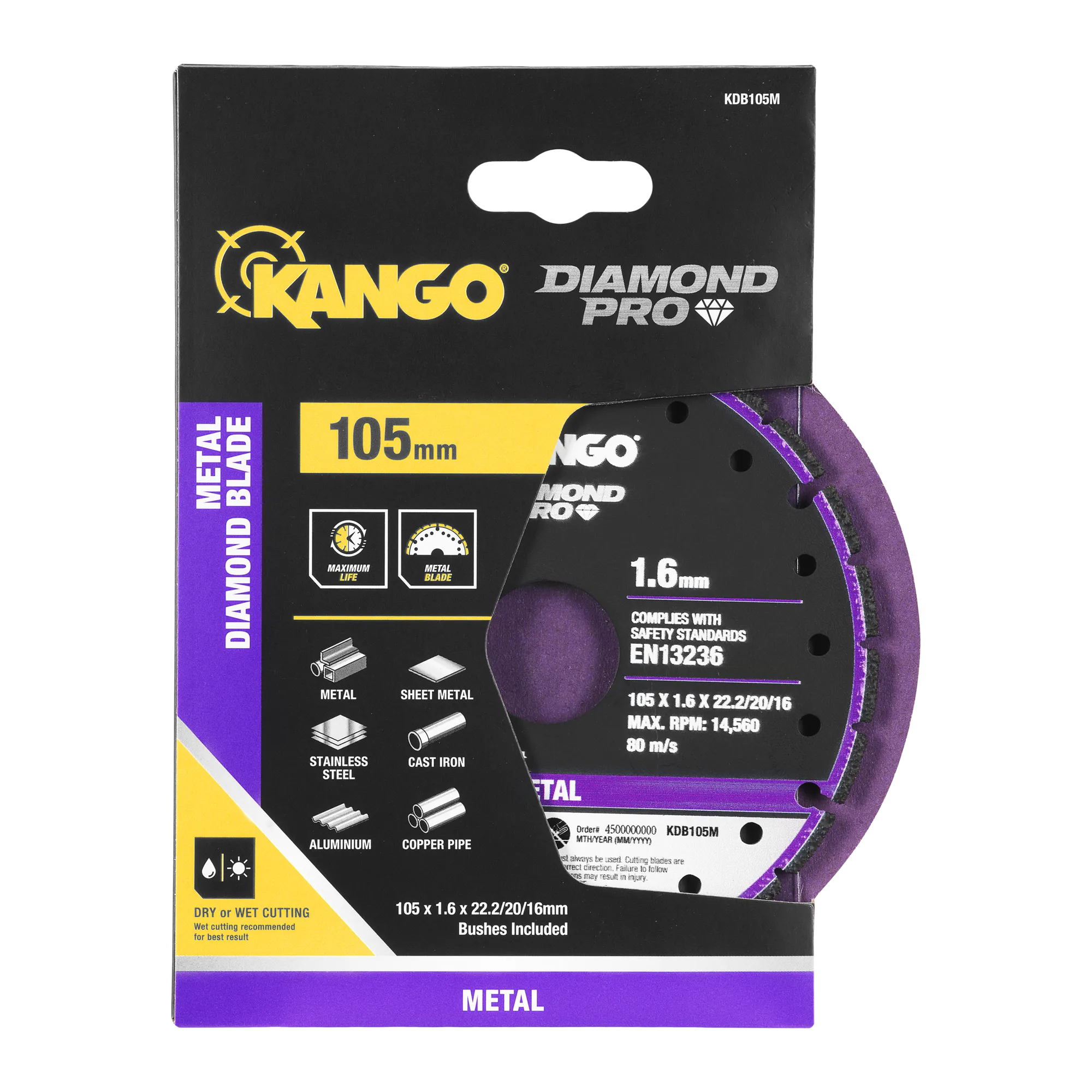 105mm Metal Diamond Blade