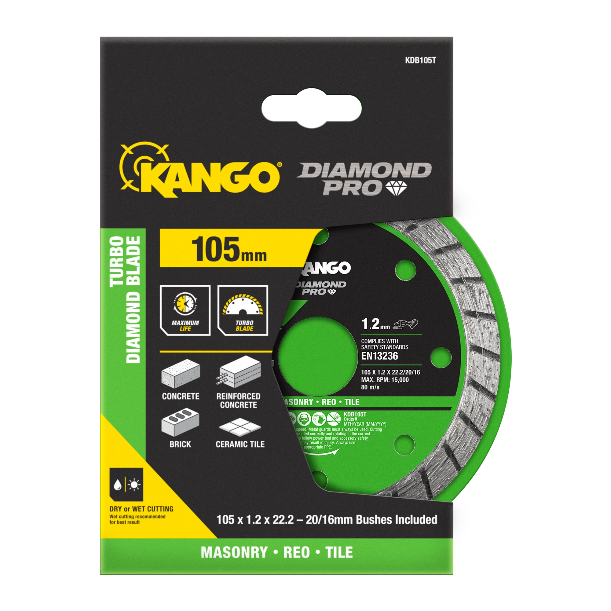 105mm Turbo Diamond Saw Blade