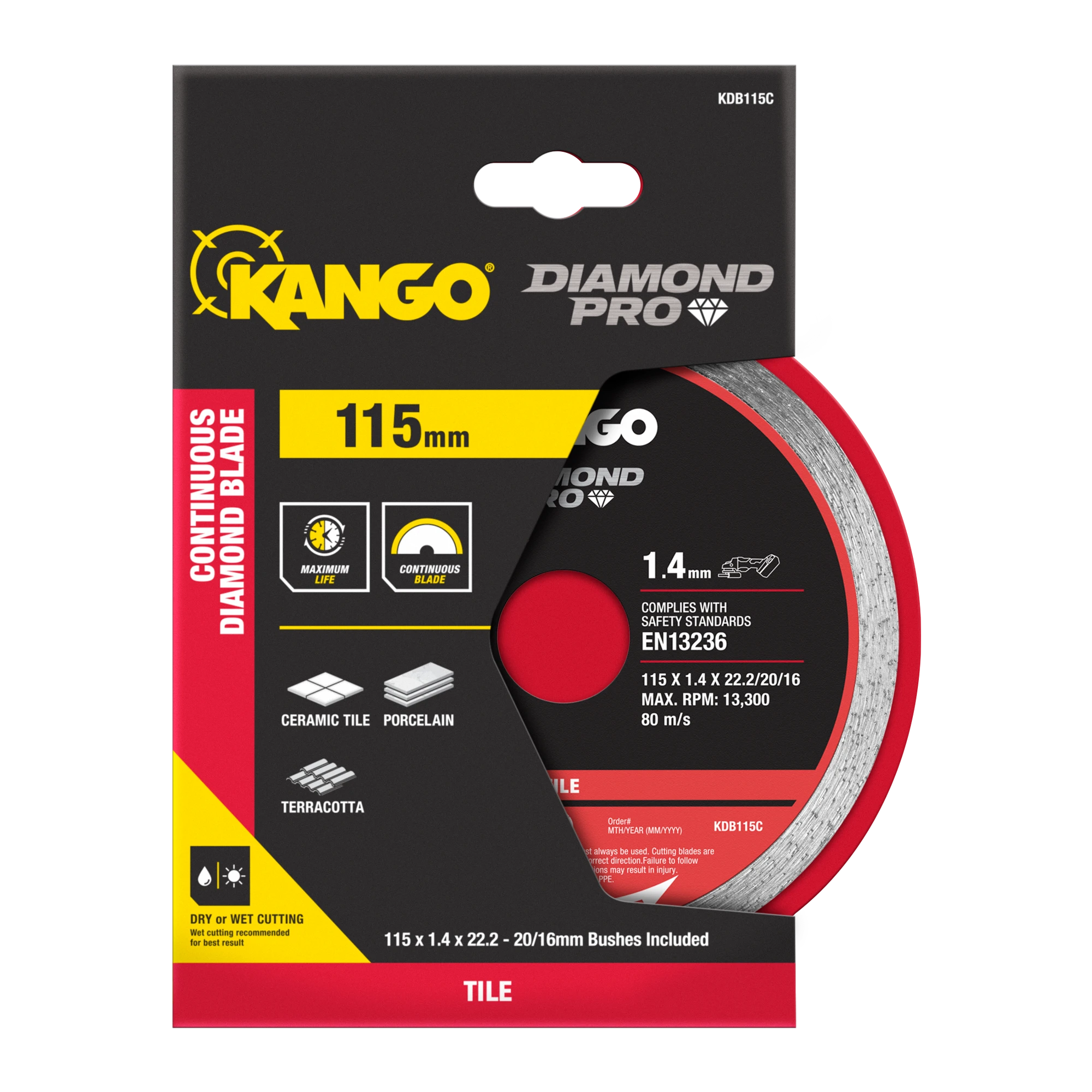 115mm Continuous Diamond Saw Blade