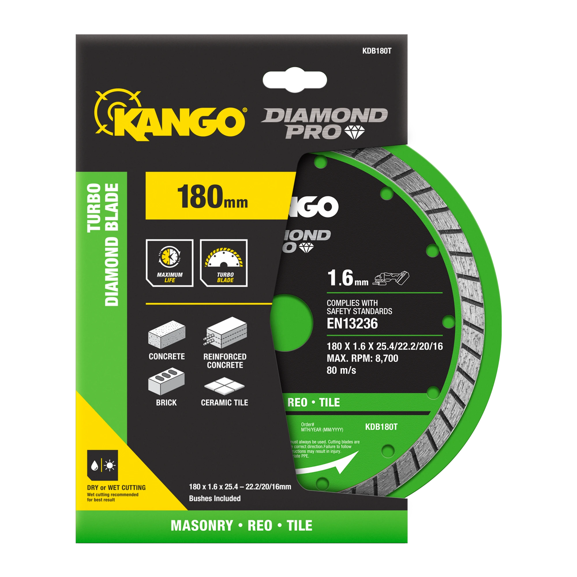 180mm Turbo Diamond Saw Blade