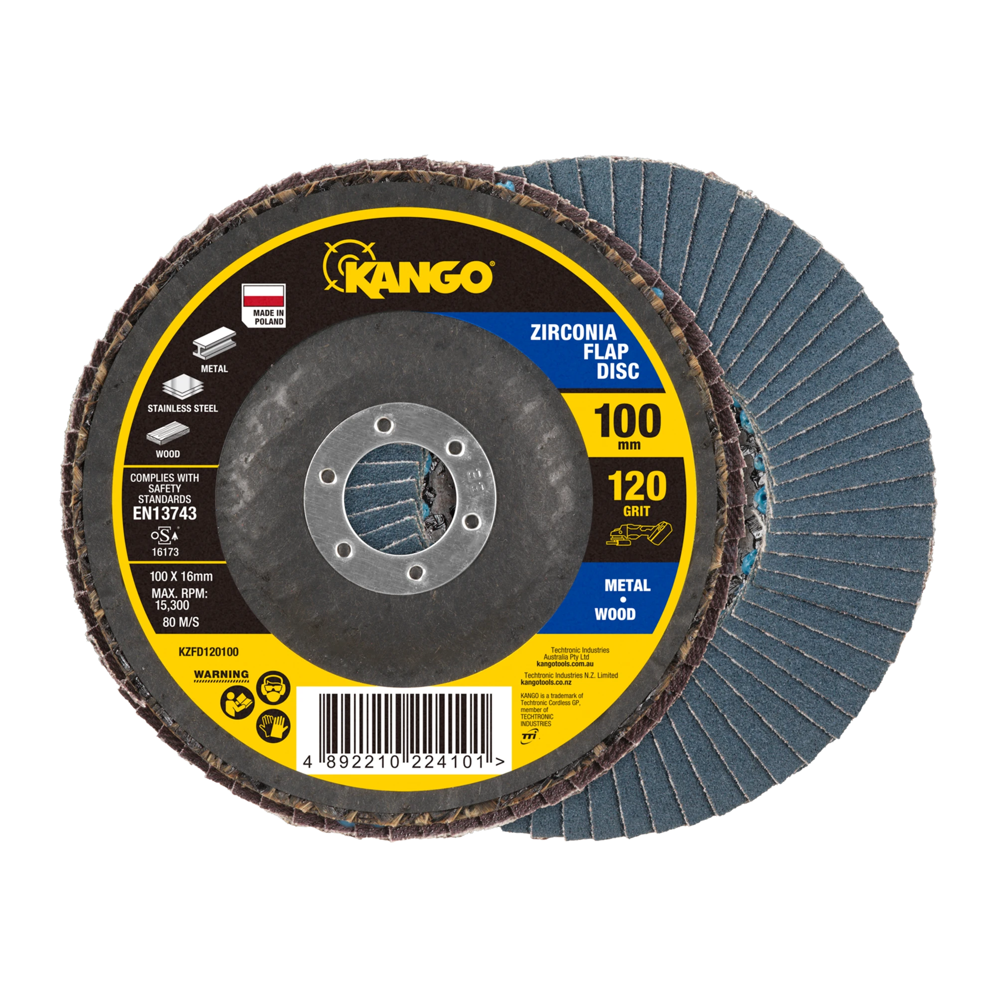 100mm 120G Zirconia Flap Disc