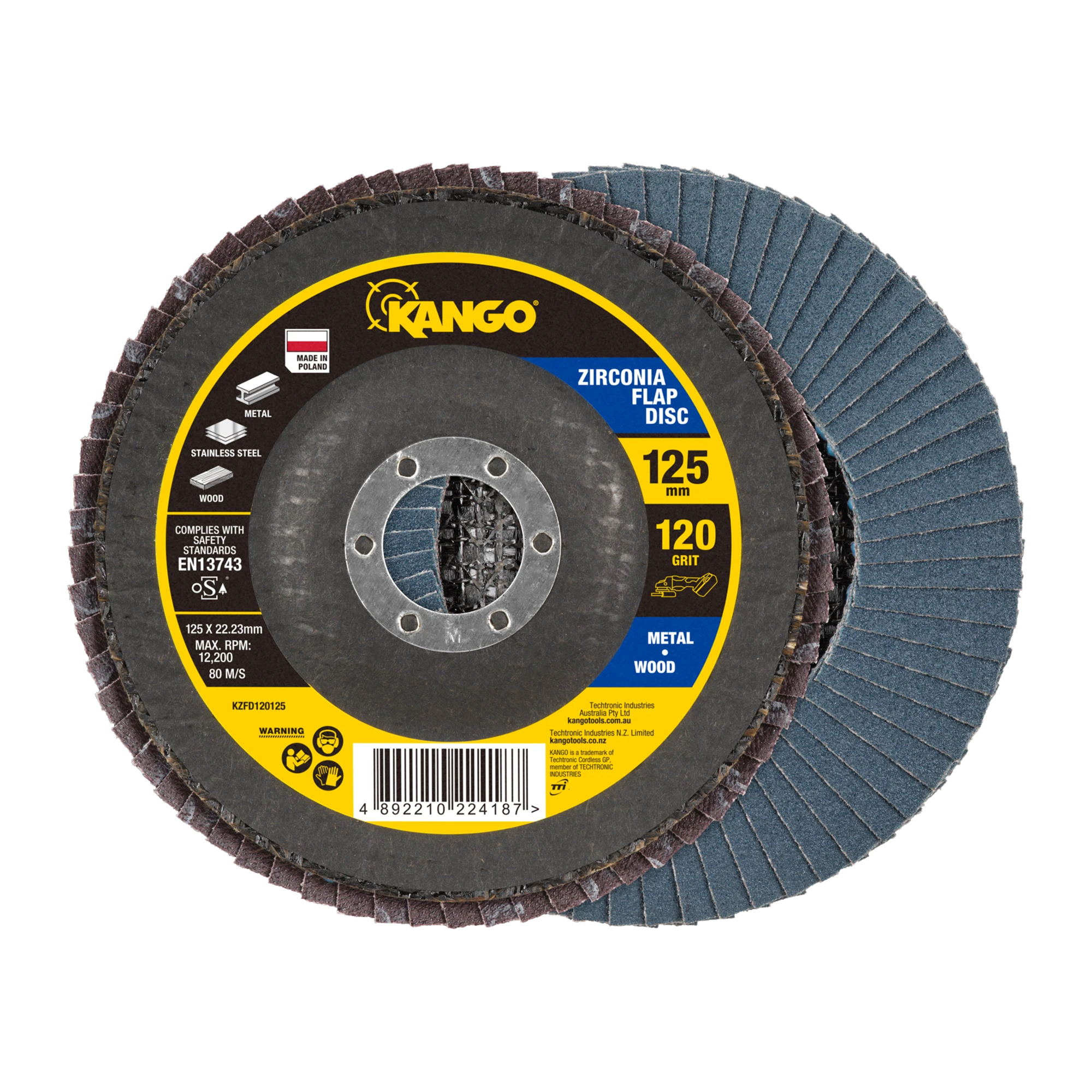 125mm 120G Zirconia Flap Disc