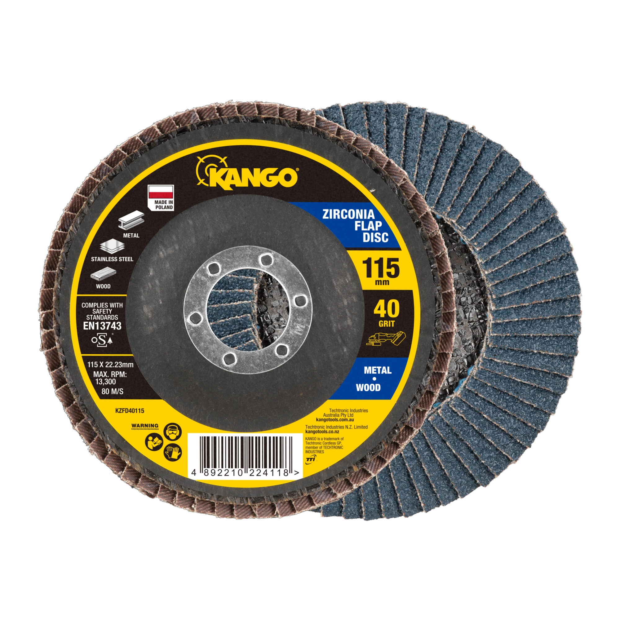 115mm 40G Zirconia Flap Disc