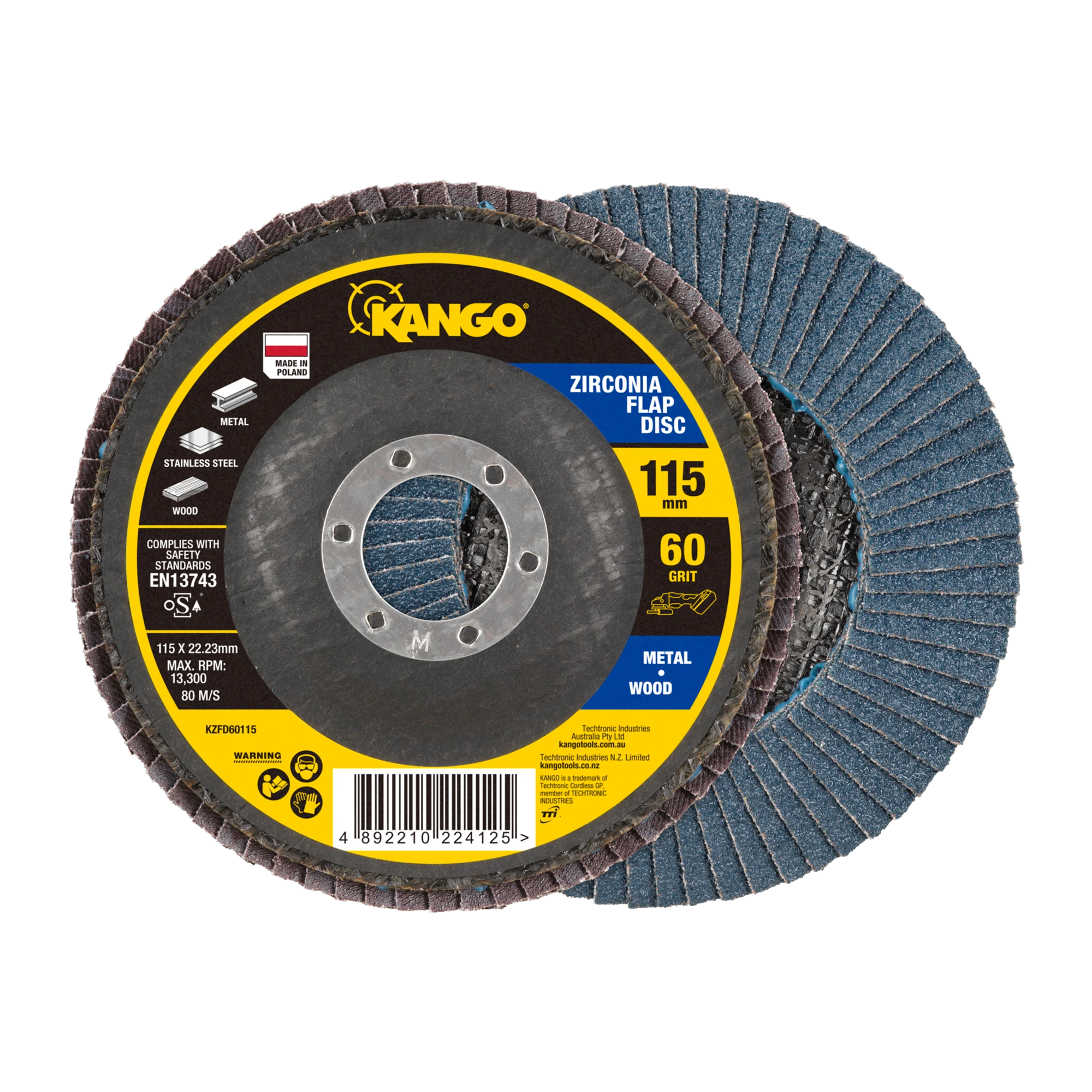 115mm 60G Zirconia Flap Disc