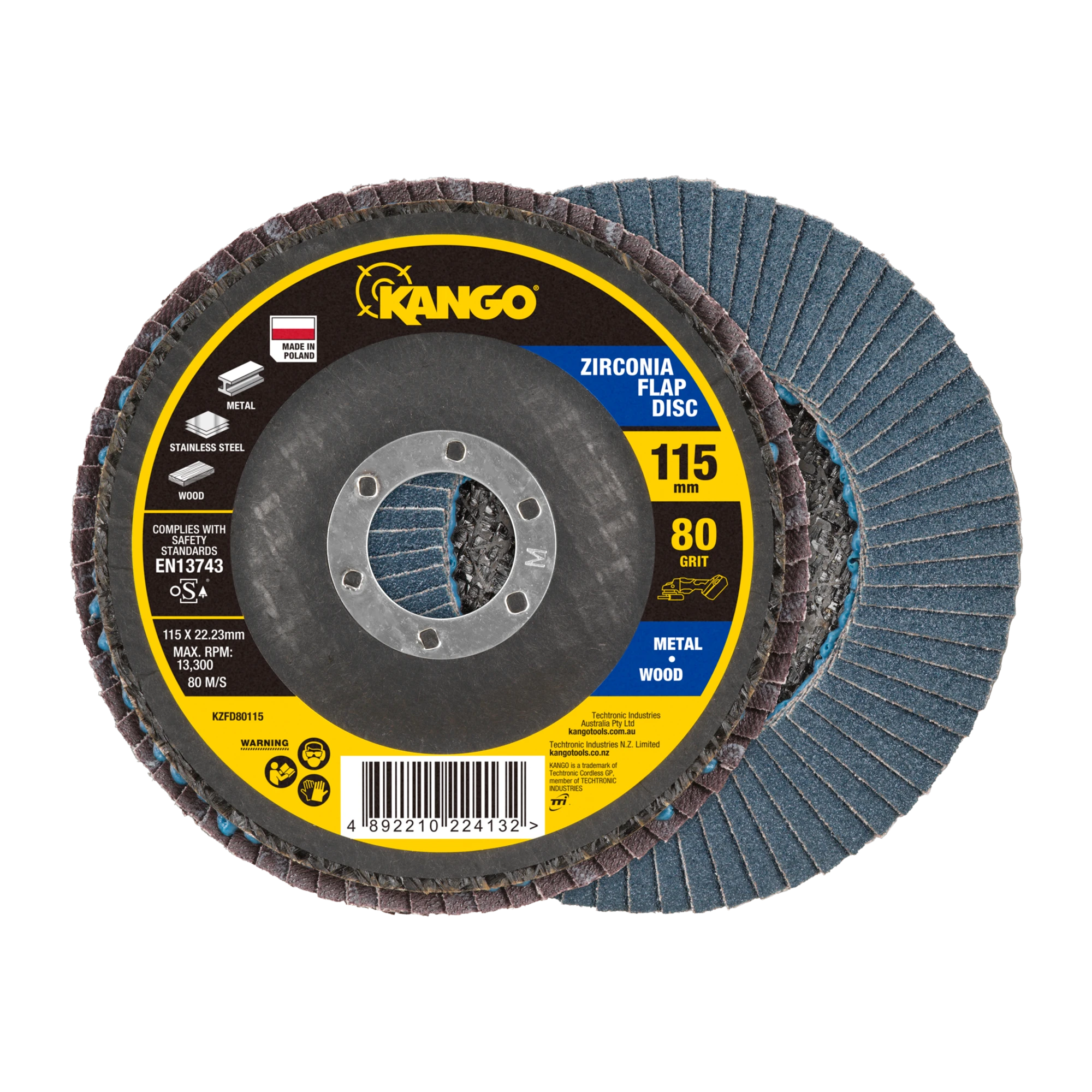 115mm 80G Zirconia Flap Disc