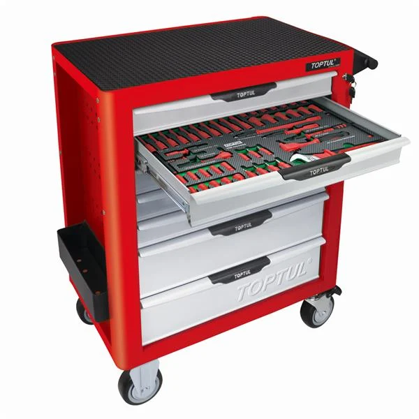 Toptul125pc - 7-Drawer Tool Trolley VDE Insulated - QGE12518