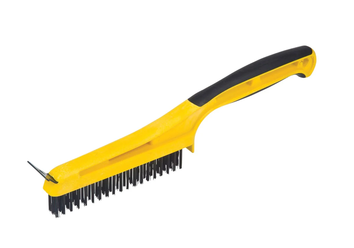 1/2" x 5-1/4" Carbon Steel Stripping Brush w/ Scraper