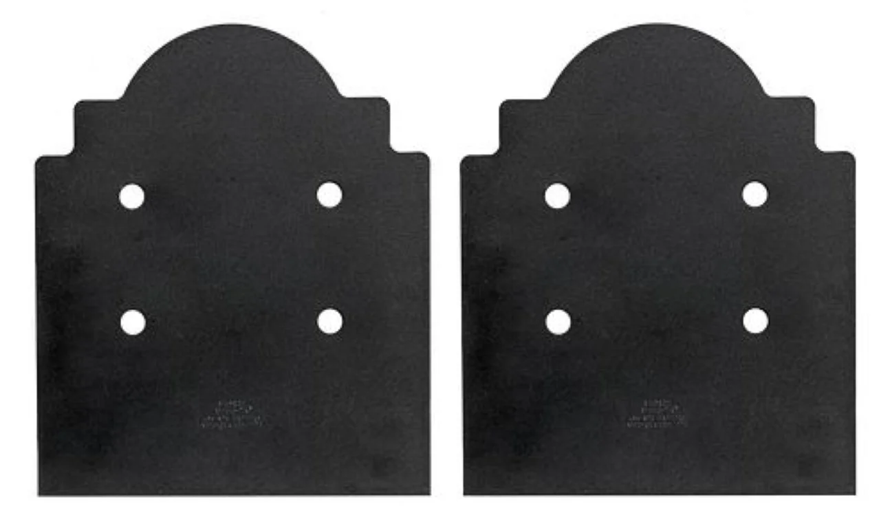 Simpson Strong-Tie APB1010DSP Outdoor Accents Mission Collection ZMAX, Black Post Base Side Plate for 10x Lumber (Qty-2)