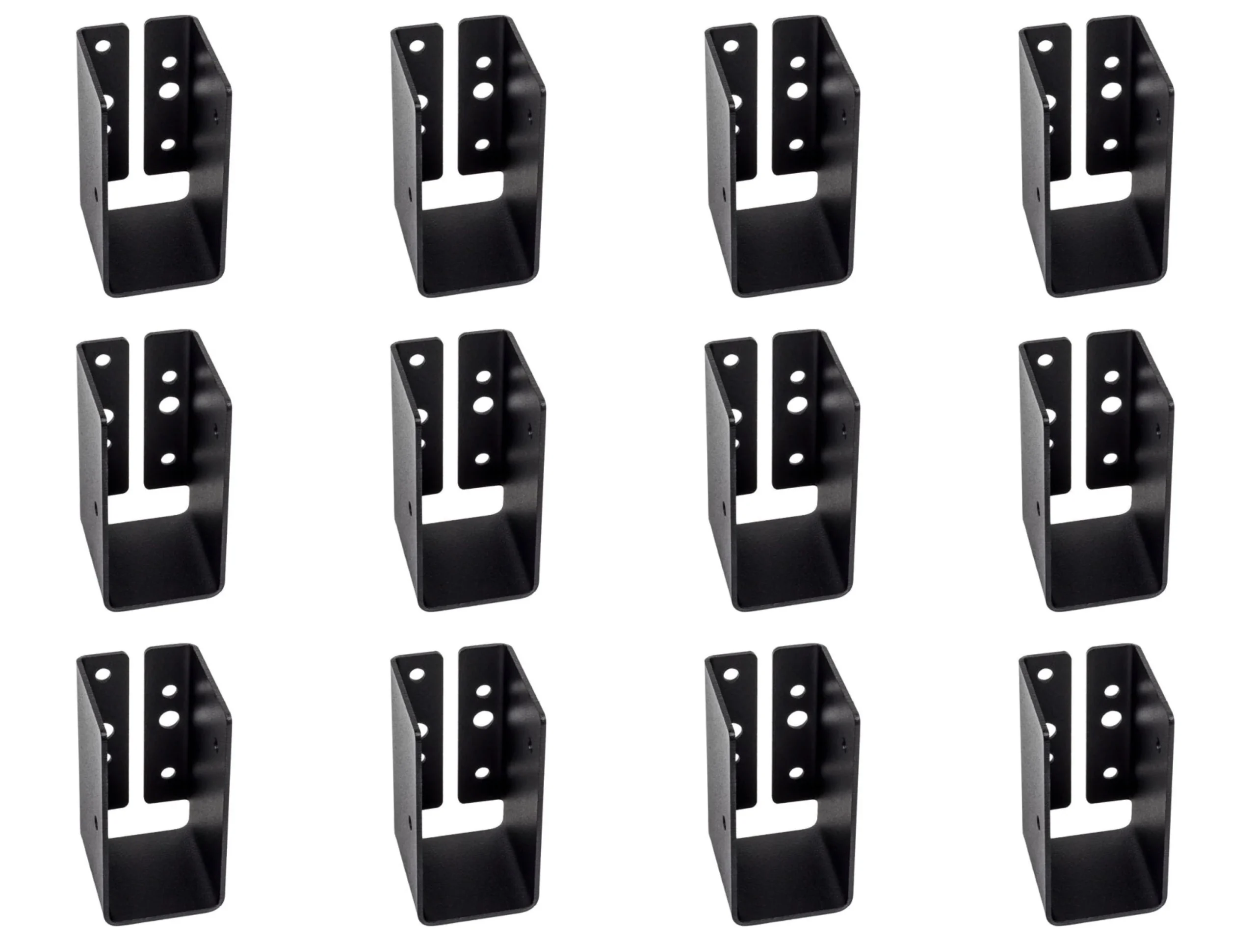 Simpson Strong-Tie APLH24R Outdoor Accents ZMAX, Black Light Joist Hanger for 2x4 Rough, 12-Pack