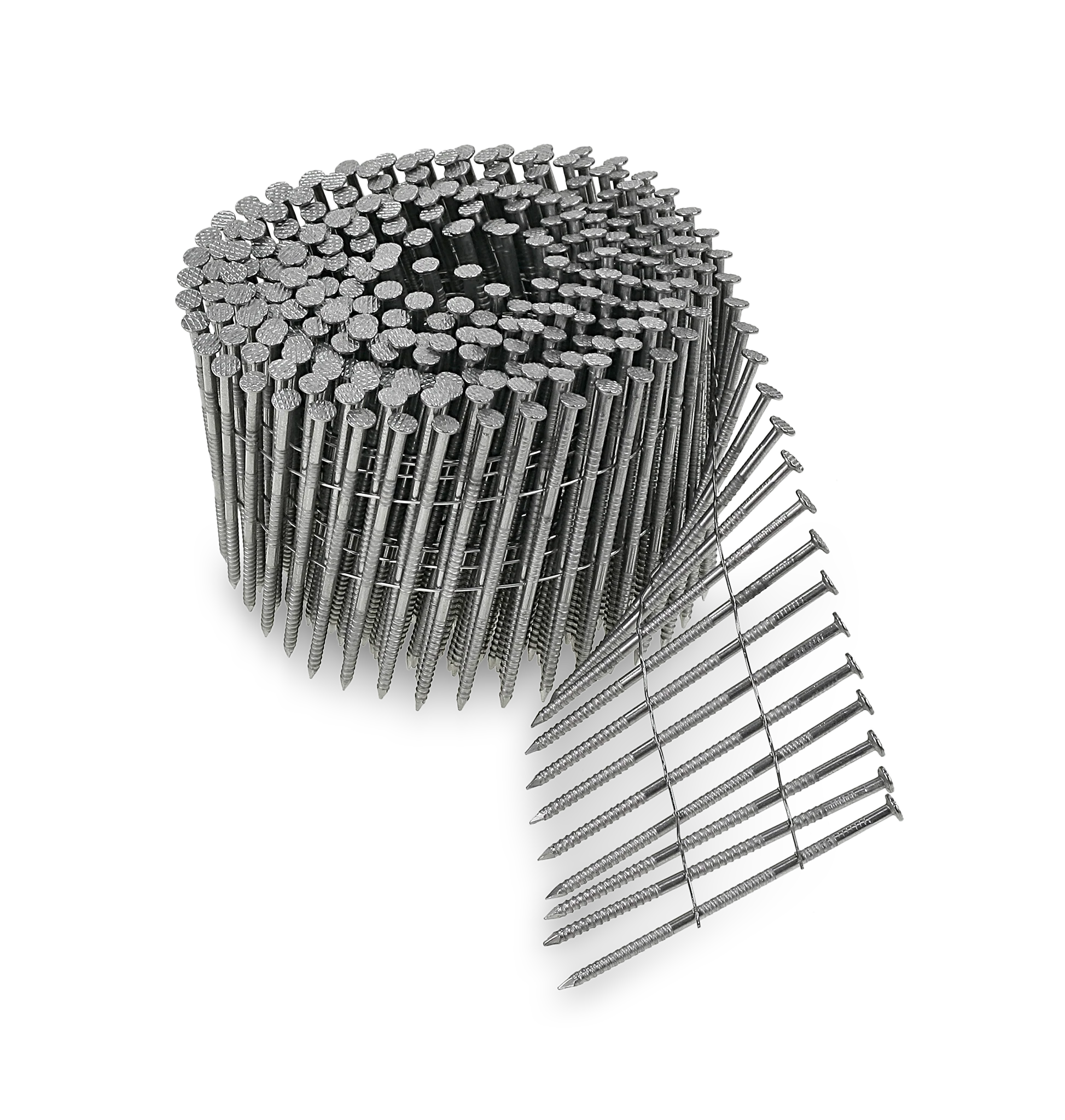 Simpson T13A125SNJ 15° Wire Coil, Full Round Head, Ring-Shank Siding Nail — 1-1/4 in. Type 316 (1800-Qty)