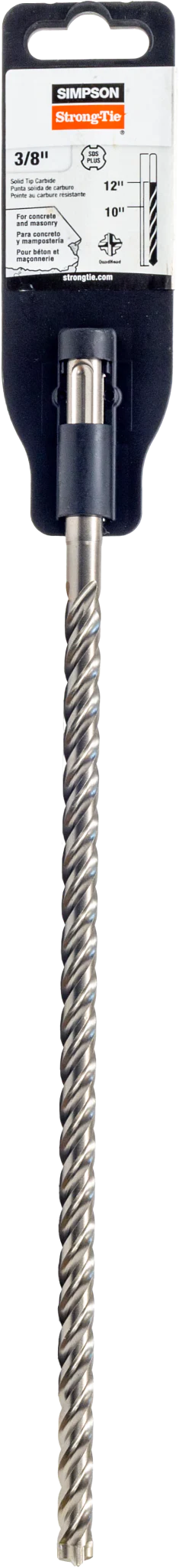 Simpson MDPL03712S 3/8 in. x 12-1/4 in. SDS-plus Shank Solid-Tip Carbide Drill Bit
