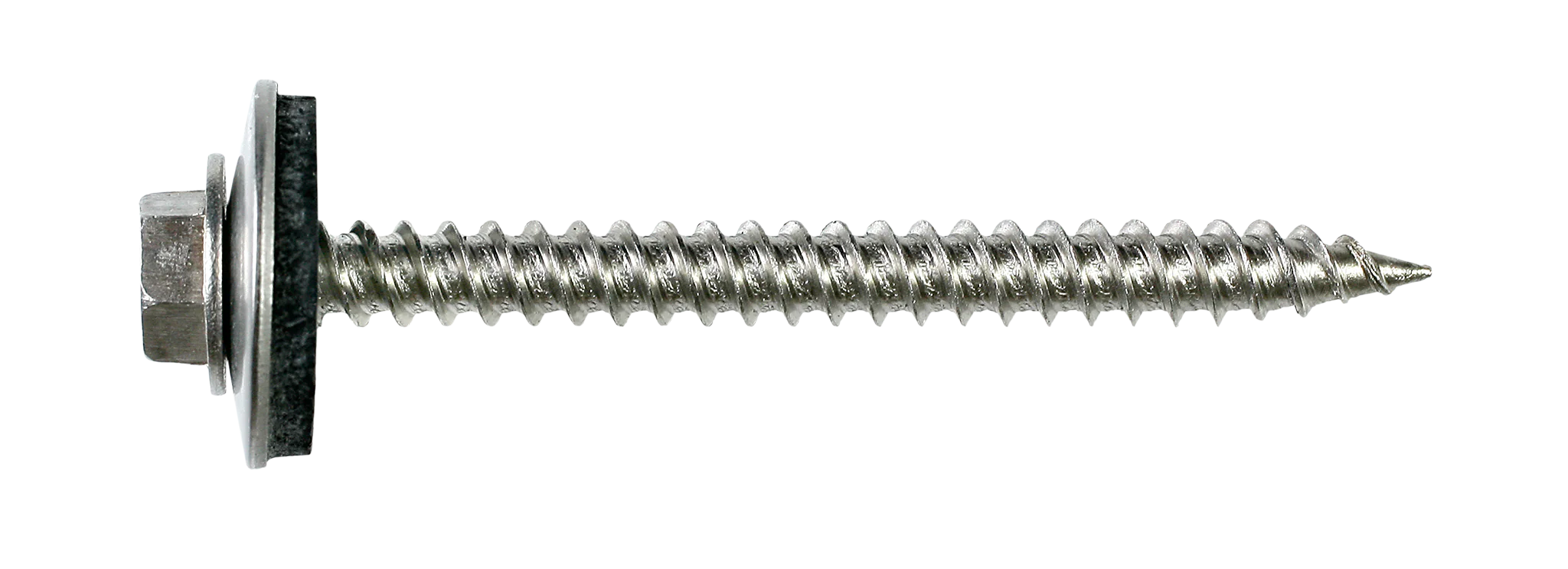 Simpson T09150HWAM Metal-Panel Screw with EPDM Washer — #9 x 1-1/2 in. Hex Head, Type 316 (1000-Qty)