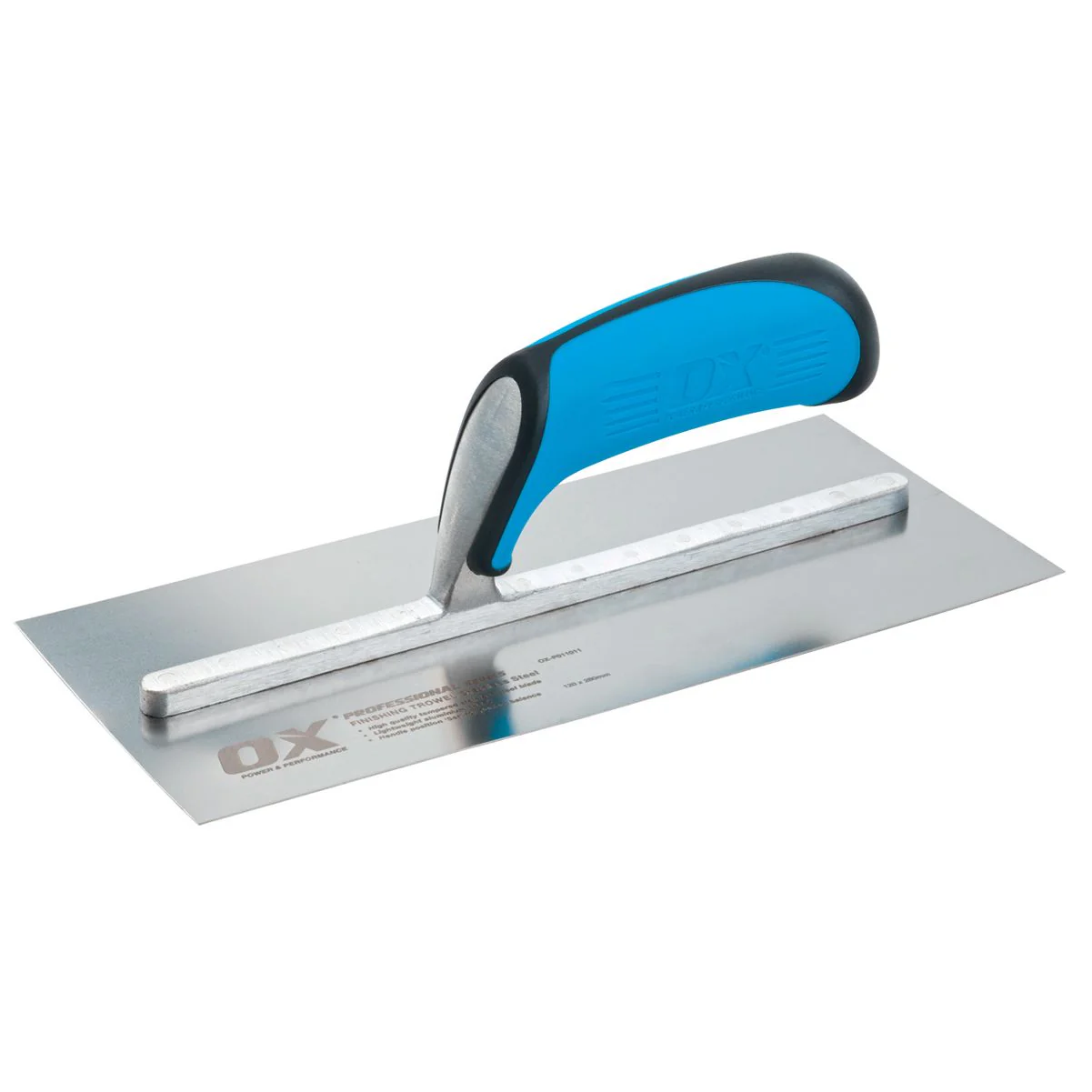 OX Tools OX-P011008 OX Pro 3"x8" (75x200mm) Finishing Trowel - Stainless Steel - OX Grip