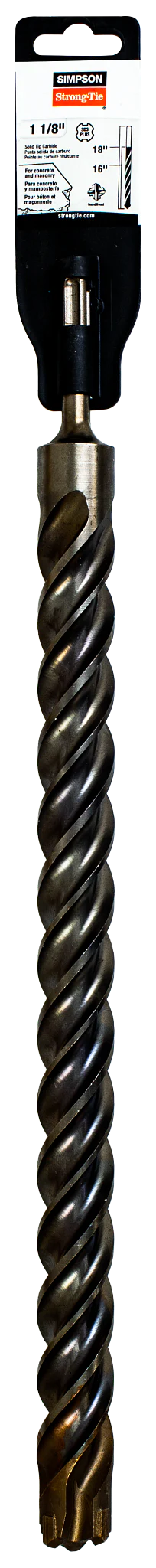 Simpson MDPL11218Q 1-1/8 in. x 18 in. SDS-plus Quad-Head Shank Drill Bit