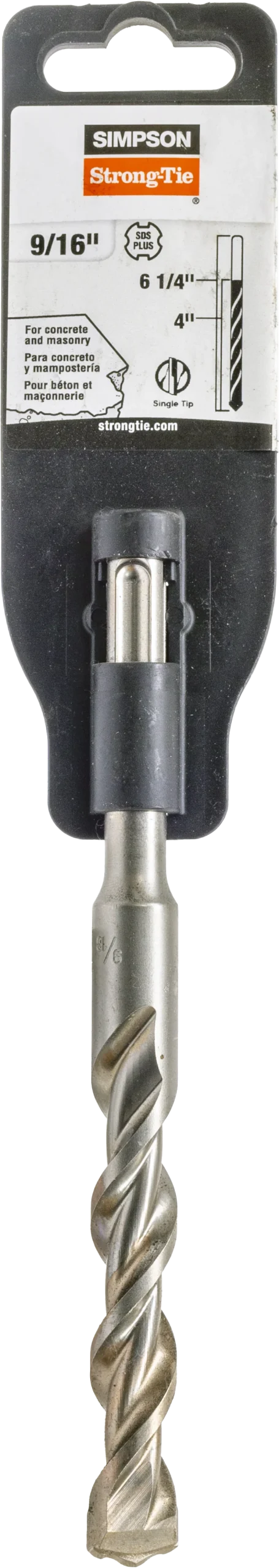 Simpson MDPL05606 9/16 in. x 6-1/4 in. SDS-plus Shank Drill Bit
