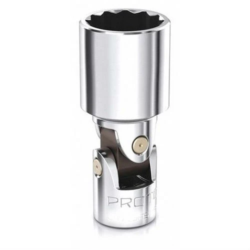 Proto J4774AS 1/4-inch Drive 7/16-inch 12-Point Intermediate Universal Socket, (1 per Pack)