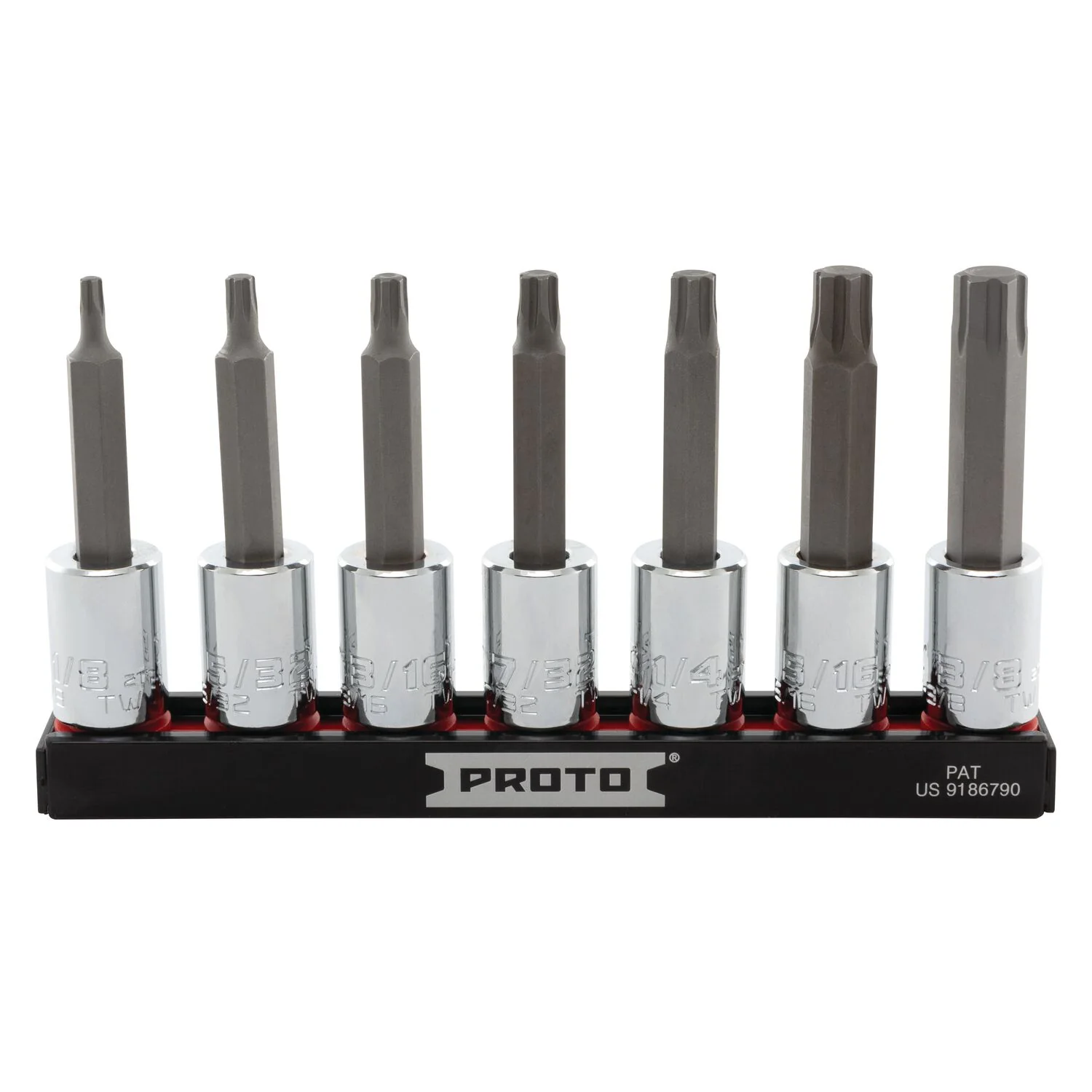 Proto J4990R7SAE 7 Piece 3/8" Drive Advanced Hex Bit Socket Set - SAE