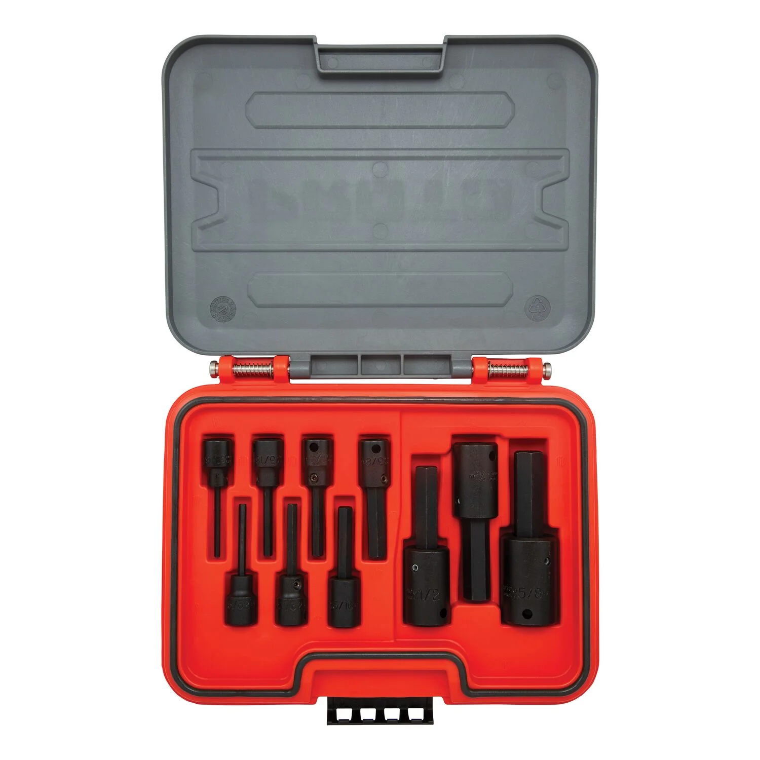 Proto J52110HIM 3/8 & 1/2 DR 10PC SAE HEX IM