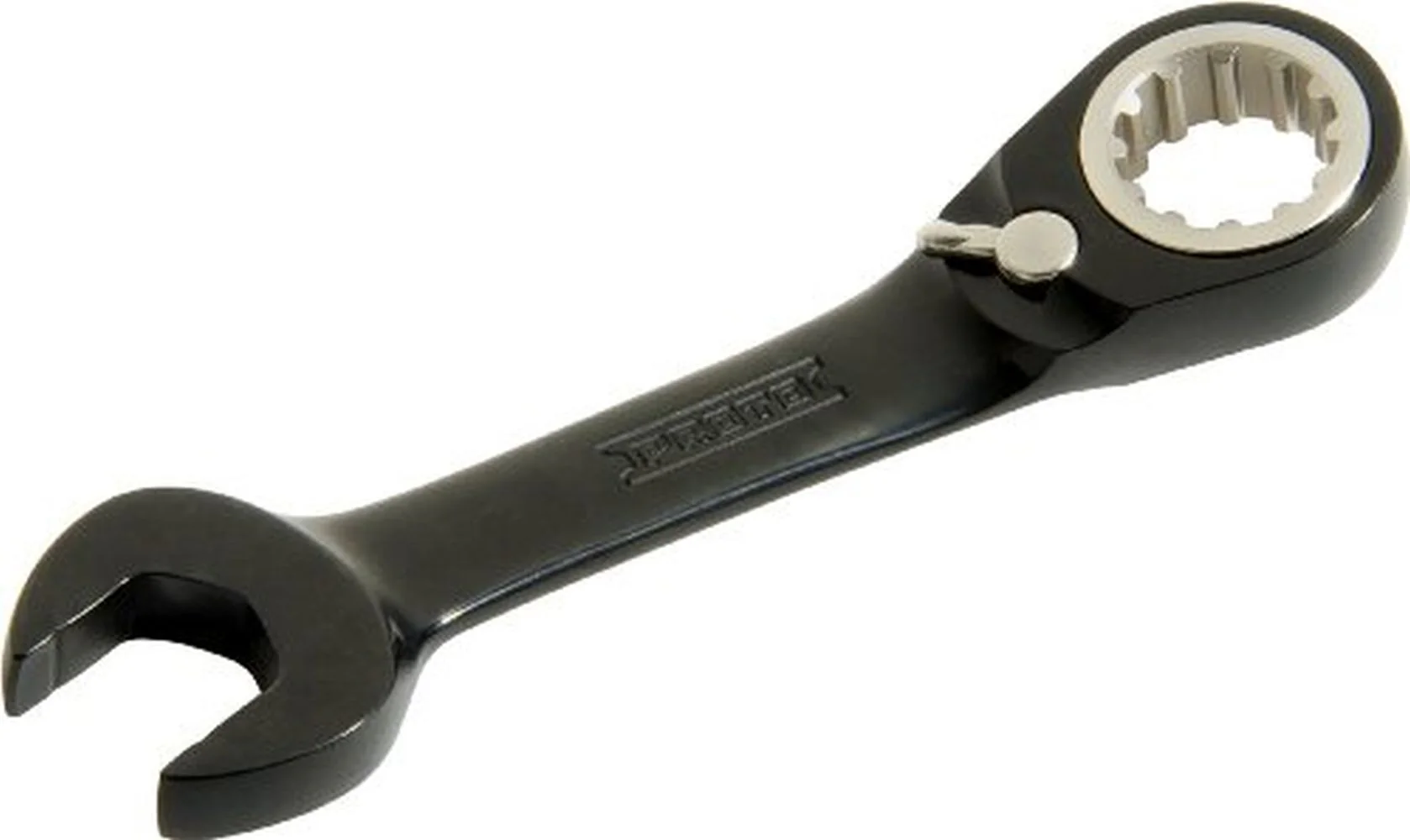 Stanley Proto JSCV08S 12 Point 1/4 in. Black Chrome Alloy Steel Reversible Ratcheting Combination Wrench