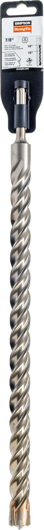 Simpson MDPL08718Q 7/8 in. x 18 in. SDS-plus Quad-Head Shank Drill Bit
