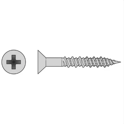 Simpson T08J150FXM Marine Screw, Flat Head — #8 x 1-1/2 in. #2 Phillips Drive, Type 316 (1000-Qty)