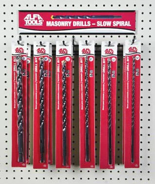 ALFA Tools WMDBL12 12PC. BLACK MASONRY DRILL DISPLAY 1/pack