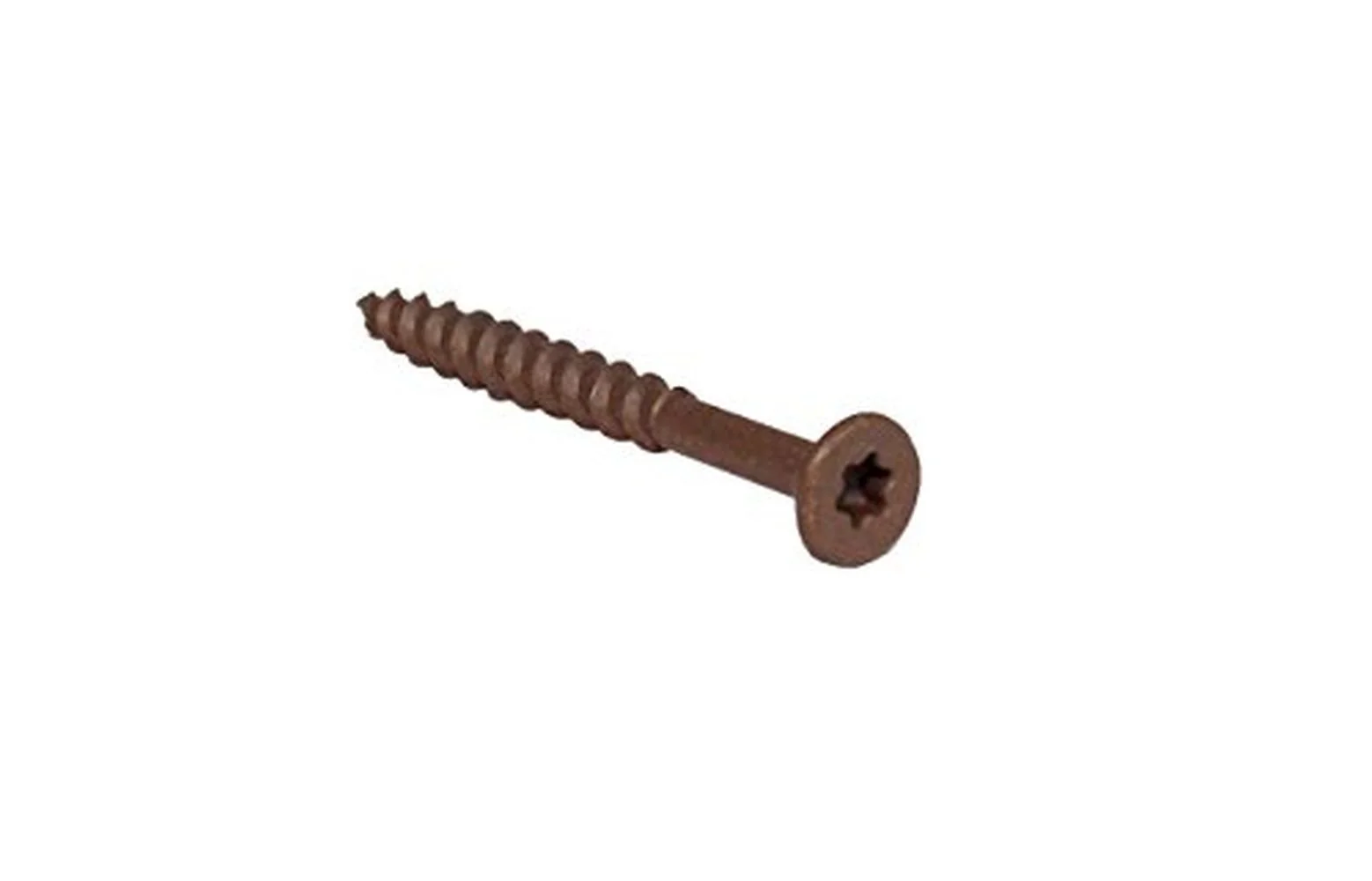 Grip Rite P158STB5 #8x1-5/8 Star Drive Flat Head Brown Steel Construction Screws, 5 lb. Pack/Box