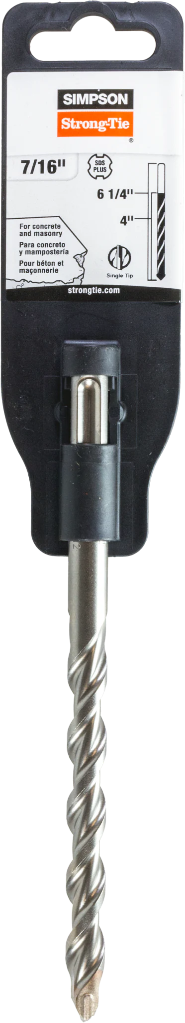 Simpson MDPL04306 7/16 in. x 6-1/4 in. SDS-plus Shank Drill Bit