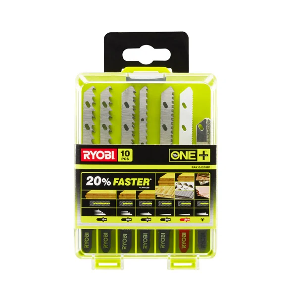 Ryobi 10 Piece Jigsaw Blade Set RAK10JSBMP