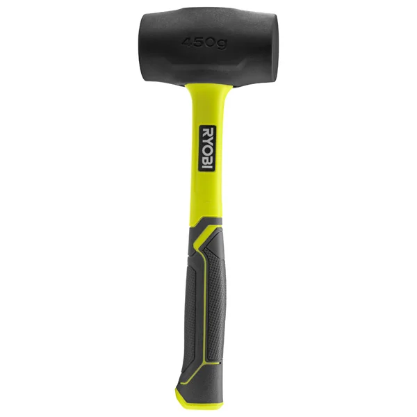 Ryobi Fibreglass Rubber Mallet (450g, Black) RHHM450