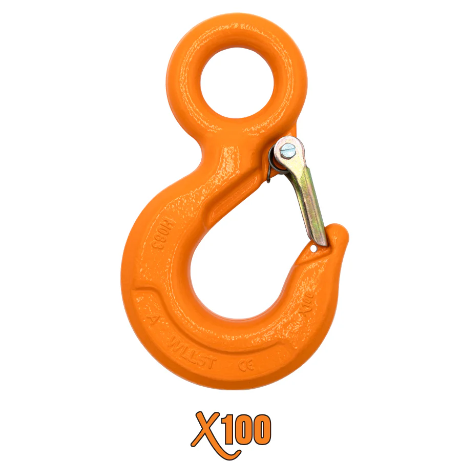 X100 XEHH300I X100 GRADE 100 FIXED EYE HOIST HOOKS WITH LATCH