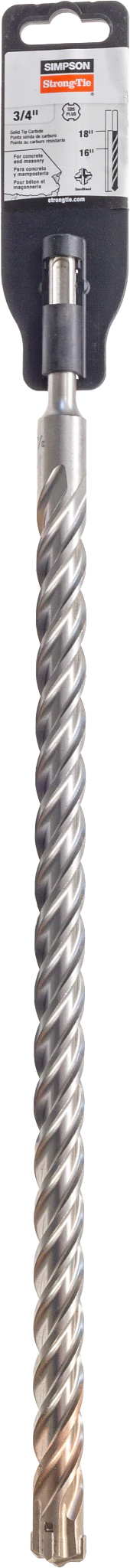 Simpson MDPL07518Q 3/4 in. x 18 in. SDS-plus Quad-Head Shank Drill Bit