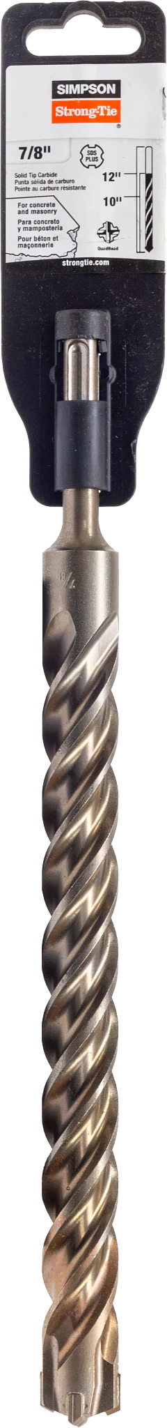 Simpson MDPL08712Q 7/8 in. x 12 in. SDS-plus Quad-Head Shank Drill Bit