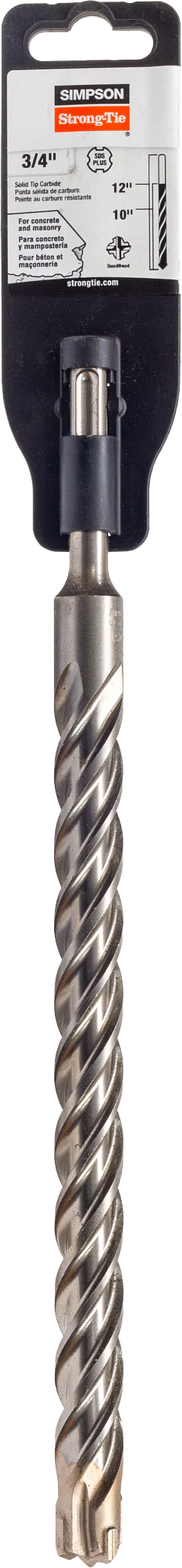 Simpson MDPL07512Q 3/4 in. x 12 in. SDS-plus Quad-Head Shank Drill Bit